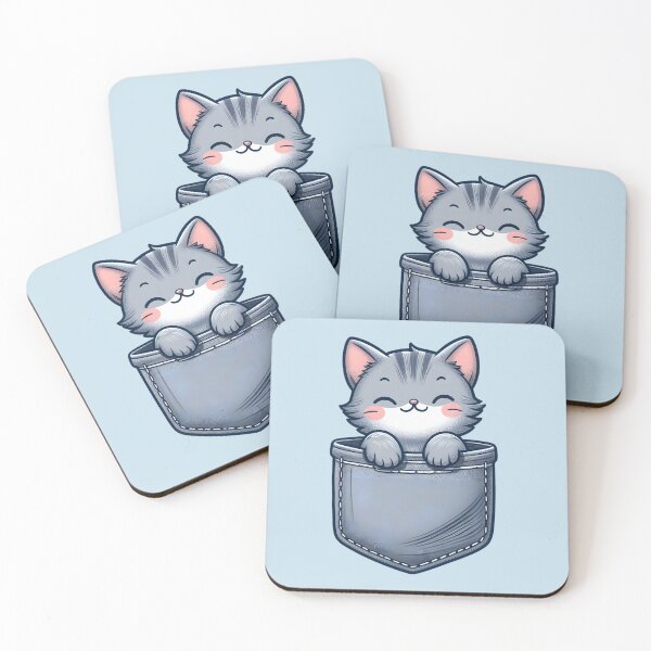Item preview, Cute Kitten in the Pocket designed and sold by Delamoon.