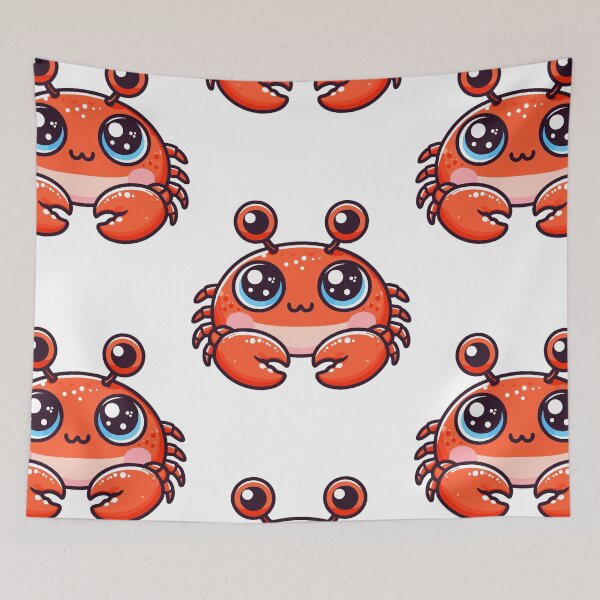Item preview, Colorful Coral Crab designed and sold by ArtfulWeave.