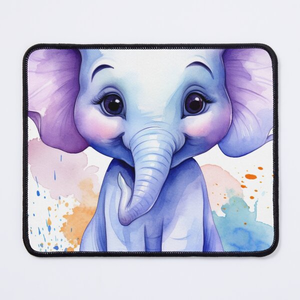 Item preview, Cute Elephant Watercolor Painting Art Prints,Elephant T-Shirts,Poster,Animal T-Shirts for Kids designed and sold by Godzillaart.