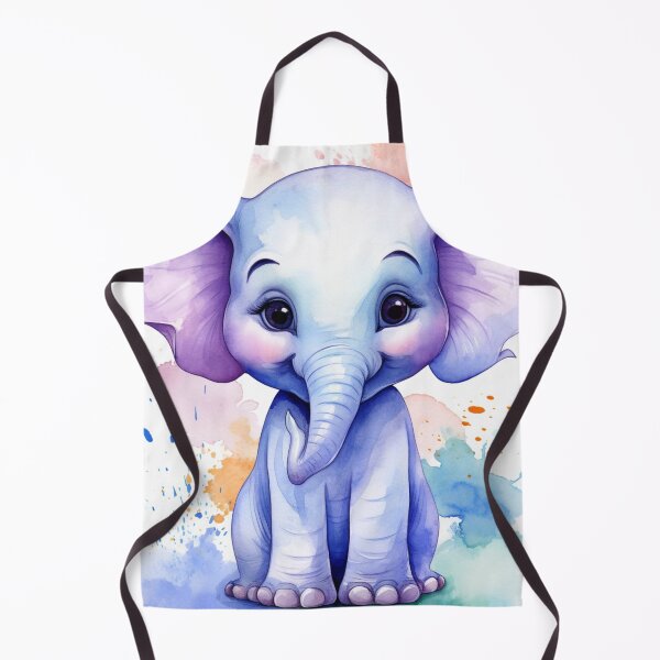 Item preview, Cute Elephant Watercolor Painting Art Prints,Elephant T-Shirts,Poster,Animal T-Shirts for Kids designed and sold by Godzillaart.