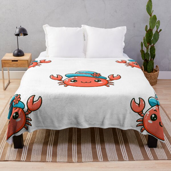 Item preview, Playful Crab Cartoon designed and sold by ArtfulWeave.