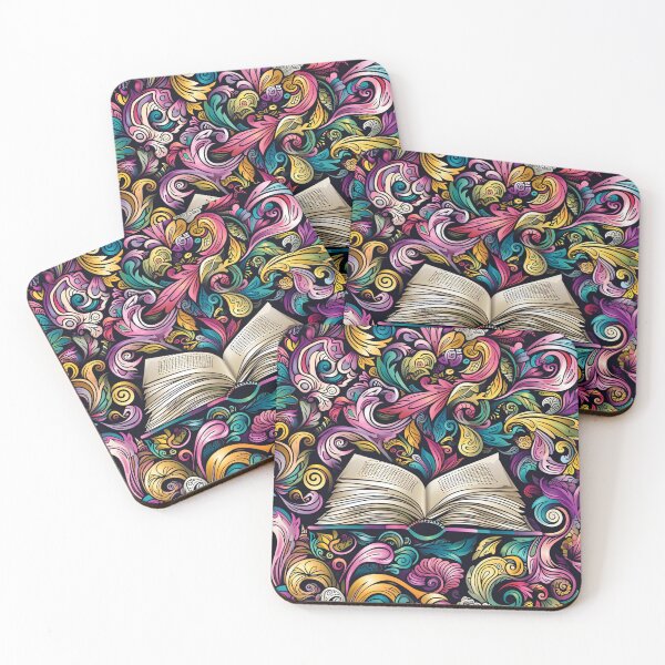 Item preview, Book Aesthetic, Abstract Doodle Books Pattern designed and sold by Desfix.