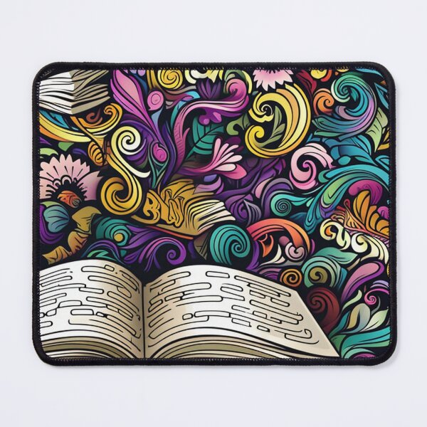 Item preview, Book Aesthetic, Abstract Doodle Books Pattern designed and sold by Desfix.