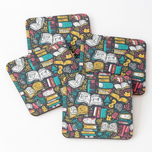 Item preview, Book Aesthetic, Abstract Doodle Books Pattern designed and sold by Desfix.