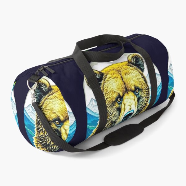 Item preview, Wild grizzly bear head drawing mountain view designed and sold by Trendsecne.