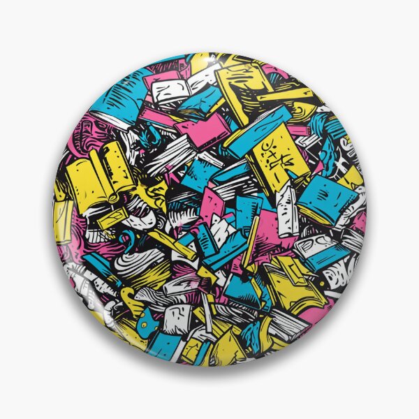 Item preview, Book Aesthetic, Abstract Doodle Books Pattern designed and sold by Desfix.
