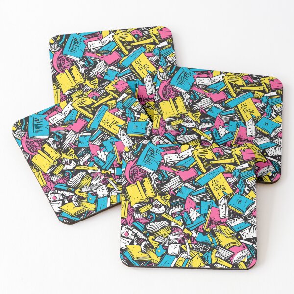 Item preview, Book Aesthetic, Abstract Doodle Books Pattern designed and sold by Desfix.