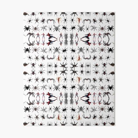 Spider, spinner, caterpillar, cross, cross-piece, frog, crossing, turnstile Art Board Print