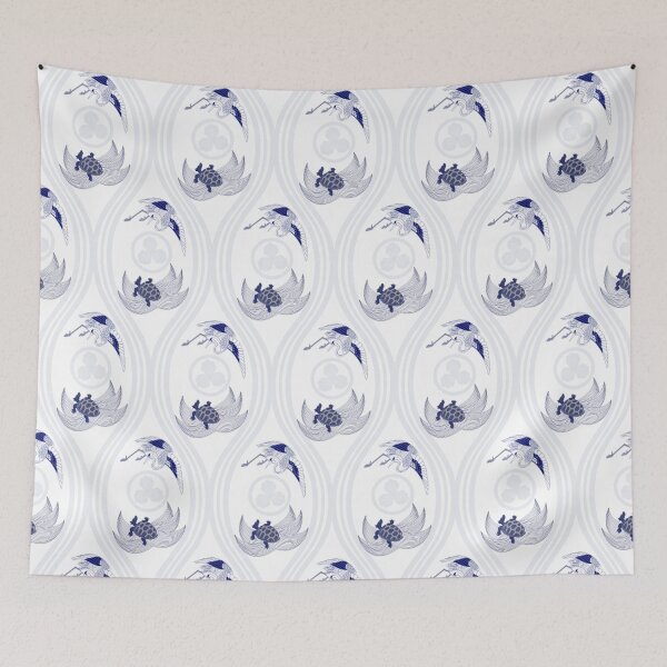 Item preview, Cranes and turtles china designed and sold by Fangirlsleep.