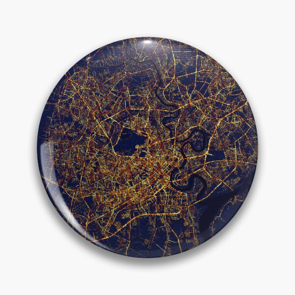 Item preview, Mapa de Ho Chi Minh, Vietnam - Ciudad de noche designed and sold by deMAP.