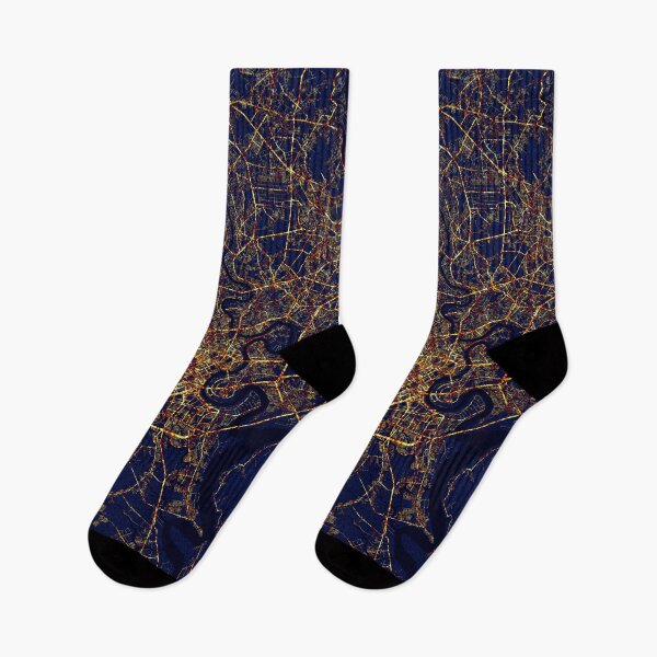 Item preview, Ho Chi Minh, Vietnam Map - City At Night designed and sold by deMAP.