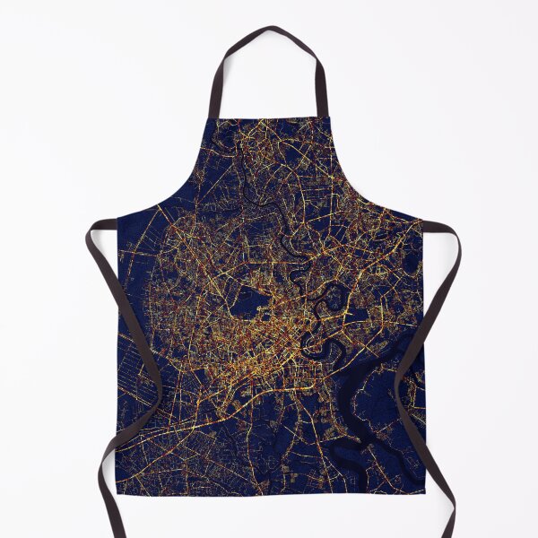 Item preview, Mapa de Ho Chi Minh, Vietnam - Ciudad de noche designed and sold by deMAP.