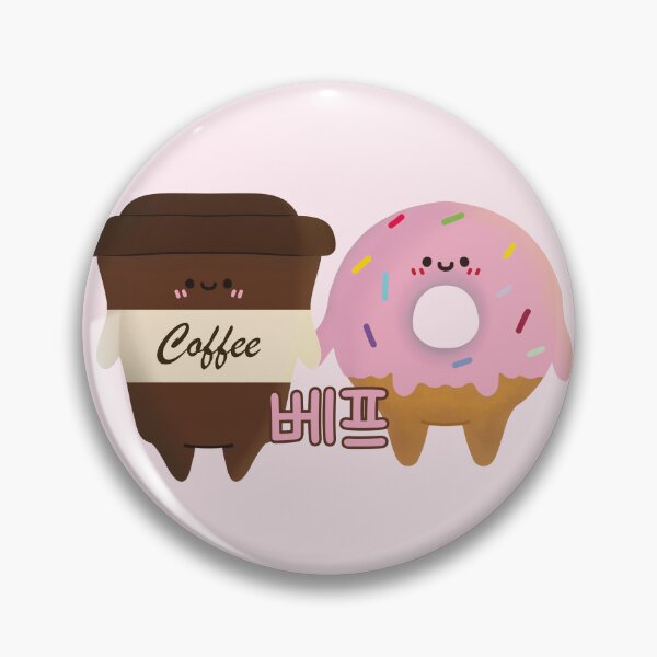 Item preview,  Kawaii Coffee and Doughnut 베프 Best Friends Forever designed and sold by Kimchi-style-.
