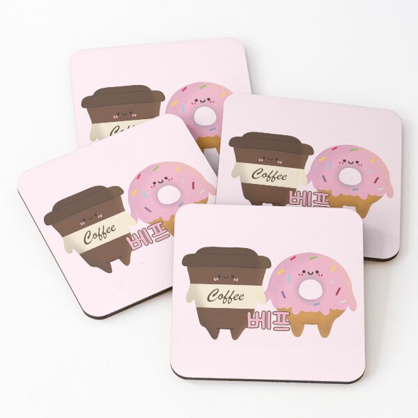 Item preview,  Kawaii Coffee and Doughnut 베프 Best Friends Forever designed and sold by Kimchi-style-.