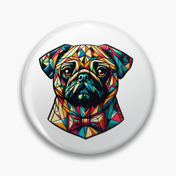Item preview, Geometric Pug designed and sold by Vikycialp.