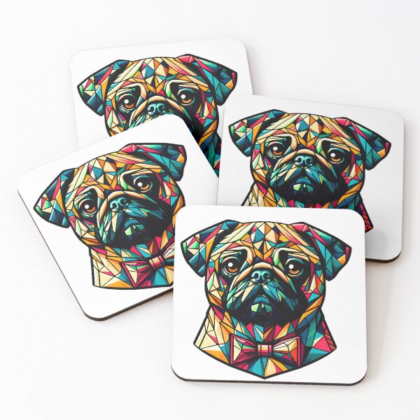 Item preview, Geometric Pug designed and sold by Vikycialp.
