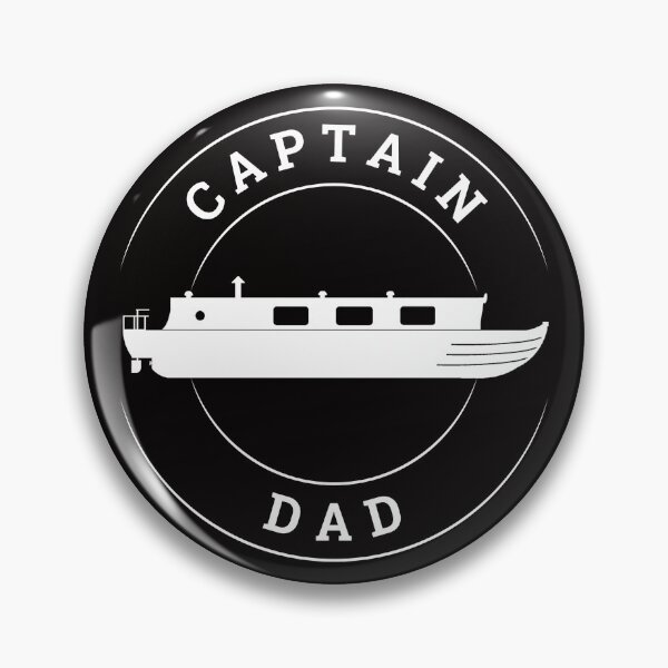 Item preview, Captain Dad (wht-wht) designed and sold by canal-arts.