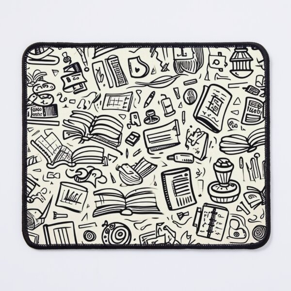 Item preview, Book Aesthetic, Abstract Doodle Books Pattern designed and sold by Desfix.