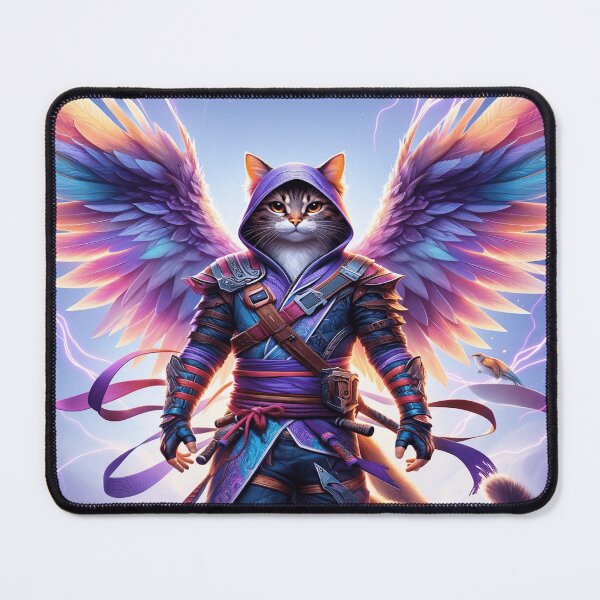 Item preview, Fantasy Cat with Wings Art designed and sold by TeslaSt0re.