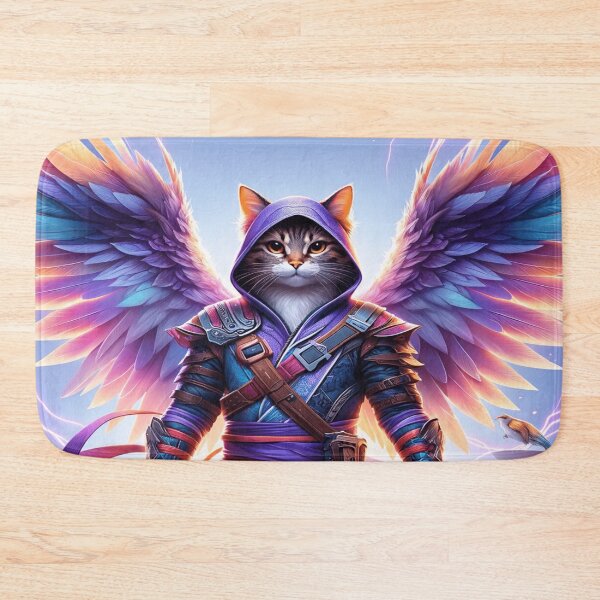 Item preview, Fantasy Cat with Wings Art designed and sold by TeslaSt0re.