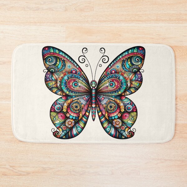 Item preview, Polish Pottery Folk Art Abstract Butterfly designed and sold by Pati-Design.