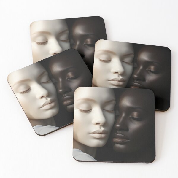 Item preview, Two women with white and black skin designed and sold by VUK VESOVIC.