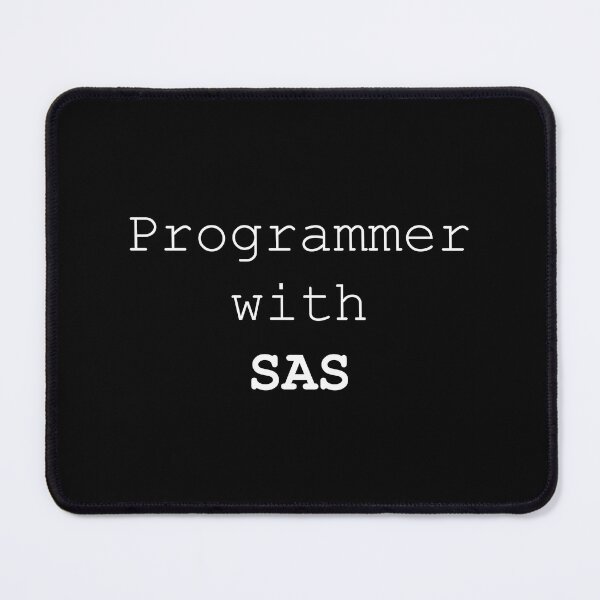 Item preview, Programmer With SAS Black Background designed and sold by SkitchandSketch.