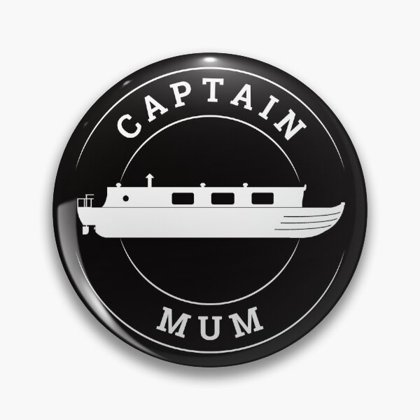 Item preview, Captain Mum (wht-wht) designed and sold by canal-arts.