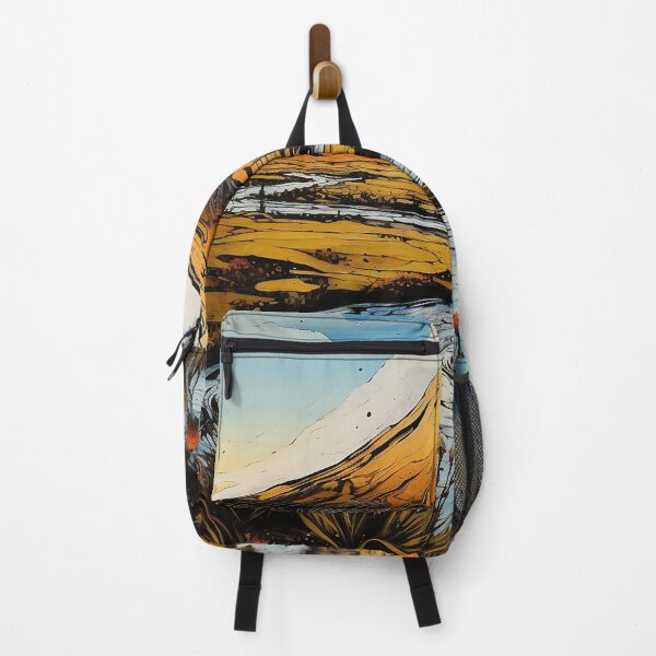Item preview, Chile volcano colorful travel vintage graphics designed and sold by wonderfulpark.