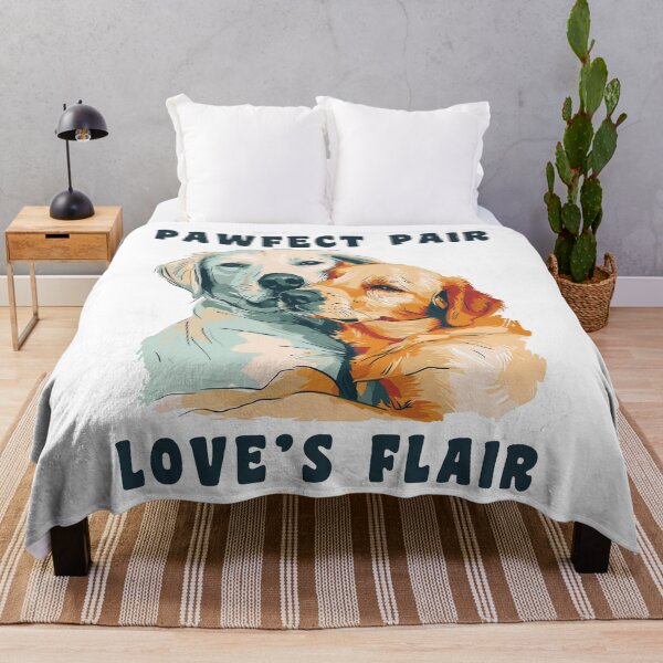 Item preview, Dogs Couple Cuddling Perfect Pair designed and sold by CosyTeal.