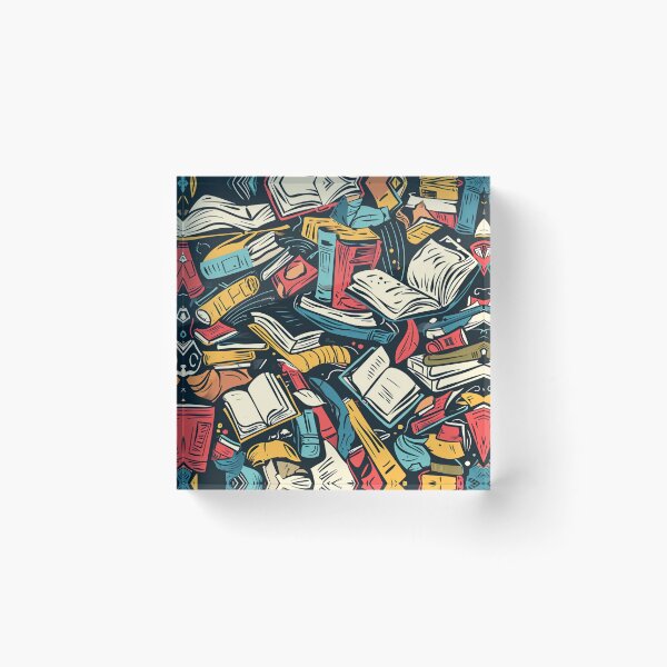 Item preview, Book Aesthetic, Abstract Doodle Books Pattern designed and sold by Desfix.