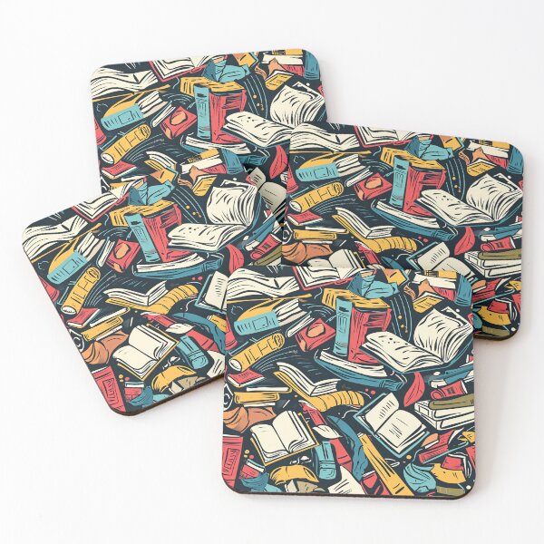 Item preview, Book Aesthetic, Abstract Doodle Books Pattern designed and sold by Desfix.