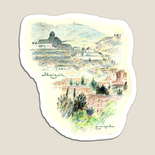 Granada · View of the Albaicín at dawn Magnet