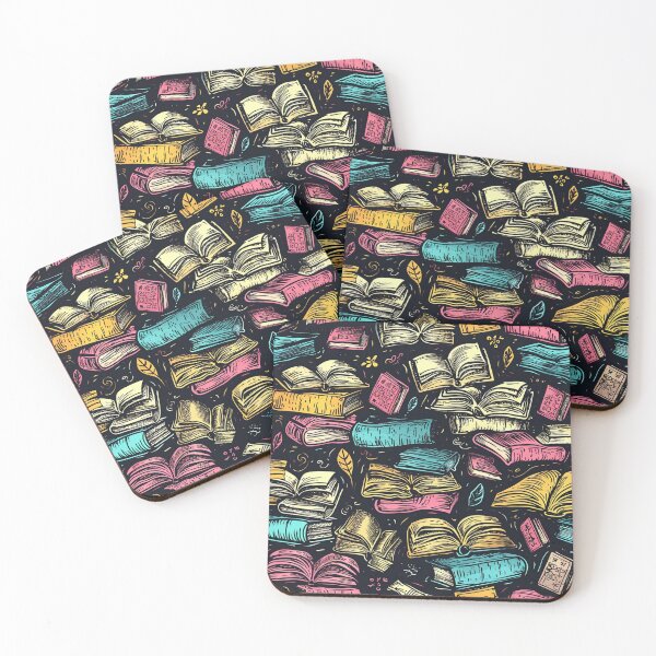 Item preview, Book Aesthetic, Abstract Doodle Books Pattern designed and sold by Desfix.