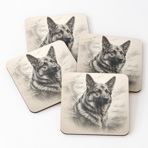 Item preview, Noble Guardian: German Shepherd's Watch designed and sold by VisionLeeStudio.