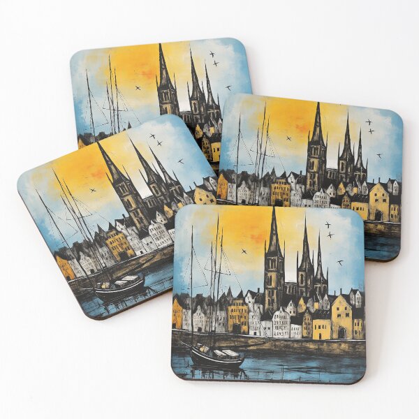 Item preview,  Rhine colorful travel vintage graphics designed and sold by wonderfulpark.