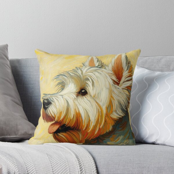 Item preview, Smiling West Highland Terrier Portrait - Westie Painting designed and sold by Star-Fragment.