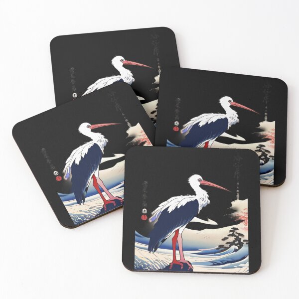 Item preview, white stork designed and sold by EuropeanPrints.