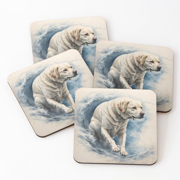 Item preview, Labrador Retriever: Tidal Majesty" "Labrador Retriever: Wave Whisperer designed and sold by VisionLeeStudio.