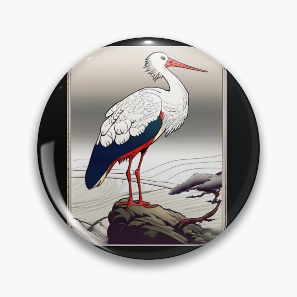 Item preview, white stork designed and sold by EuropeanPrints.