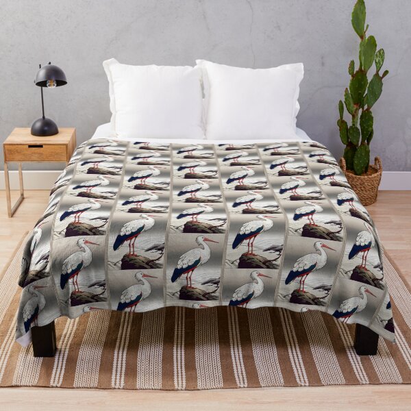 Item preview, white stork designed and sold by EuropeanPrints.