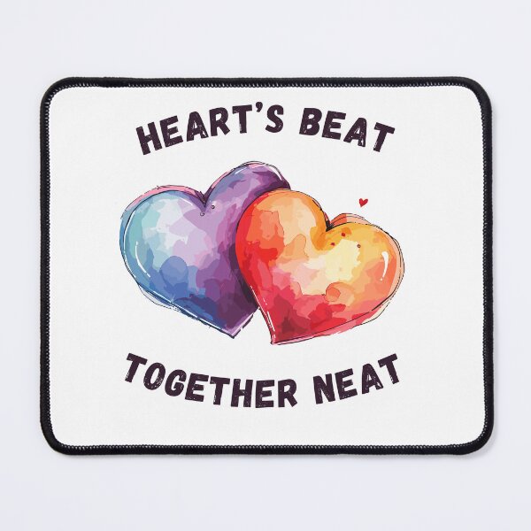 Item preview, Hearts Couple Together Neat Aquarellist Style designed and sold by CosyTeal.