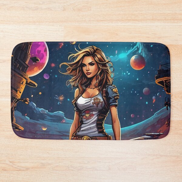 Item preview, Cosmic Voyager: A Galactic Adventurer's Portrait designed and sold by ArtComixHaven.