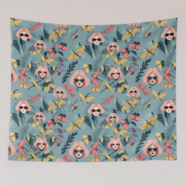 Item preview, Rosy Flutter Garden designed and sold by itbecamelife.