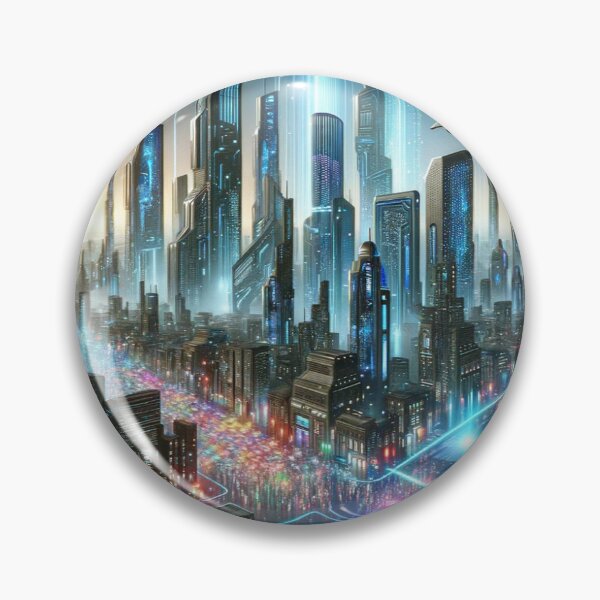 Item preview, Futuristic Cityscape. designed and sold by OferShayo.