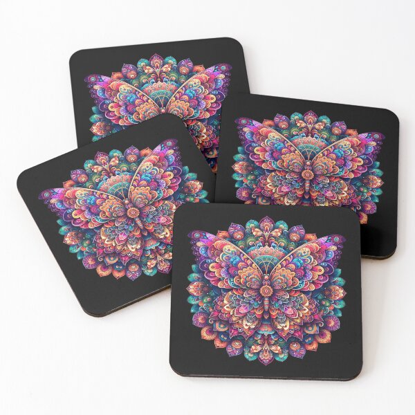 Item preview, Polish Pottery Folk Art Abstract Mandala Butterfly designed and sold by Pati-Design.