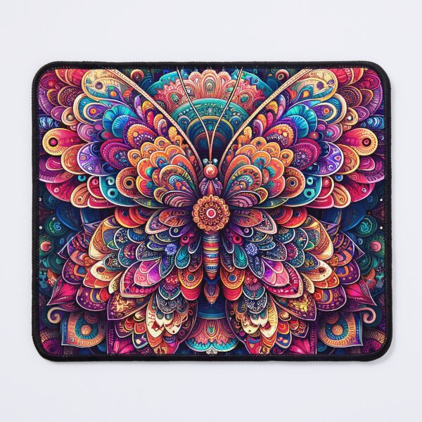 Item preview, Polish Pottery Folk Art Abstract Mandala Butterfly designed and sold by Pati-Design.