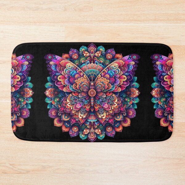 Item preview, Polish Pottery Folk Art Abstract Mandala Butterfly designed and sold by Pati-Design.