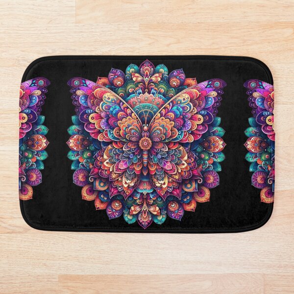 Item preview, Polish Pottery Folk Art Abstract Mandala Butterfly designed and sold by Pati-Design.