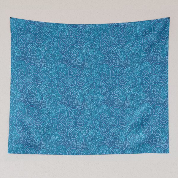 Item preview, NO AI ! Blue Wild Water Waves designed and sold by ManonElmendorp.